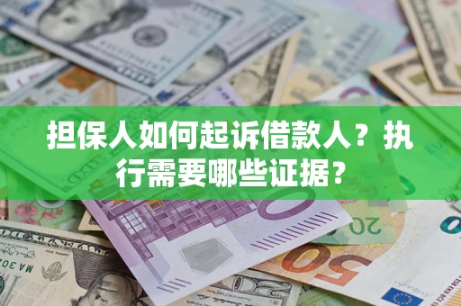 武汉担保人如何起诉借款人？执行需要哪些证据？