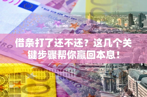 武汉借条打了还不还？这几个关键步骤帮你赢回本息！