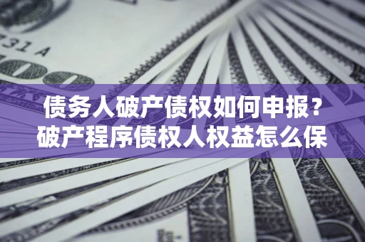 武汉债务人破产债权如何申报？破产程序债权人权益怎么保障？
