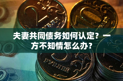 武汉夫妻共同债务如何认定？一方不知情怎么办？