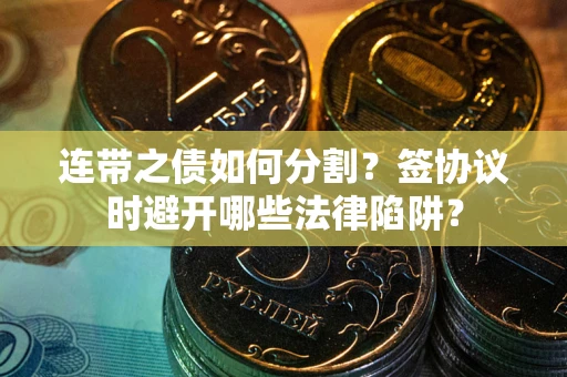 武汉连带之债如何分割？签协议时避开哪些法律陷阱？