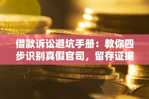 武汉借款诉讼避坑手册：教你四步识别真假官司，留存证据不踩雷