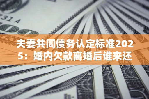 武汉夫妻共同债务认定标准2025:婚内欠款离婚后谁来还? 武汉夫妻共同债务认定标准2025:婚内欠款离婚后谁来还?