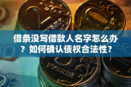 武汉借条没写借款人名字怎么办？如何确认债权合法性？