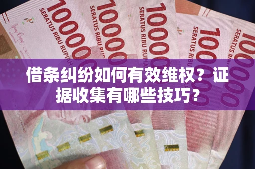 武汉借条纠纷如何有效维权？证据收集有哪些技巧？