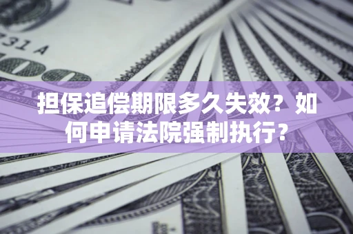 武汉担保追偿期限多久失效？如何申请法院强制执行？