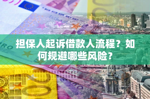 武汉担保人起诉借款人流程？如何规避哪些风险？