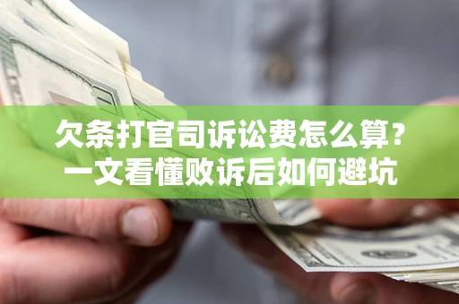 武汉欠条打官司诉讼费怎么算？一文看懂败诉后如何避坑