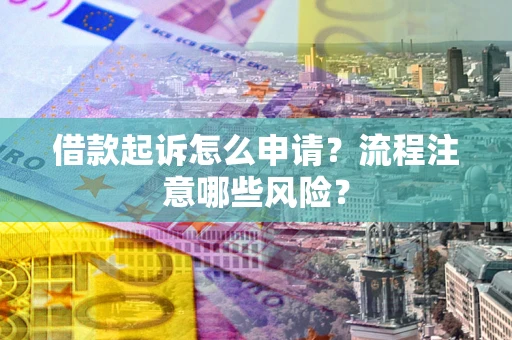 武汉借款起诉怎么申请？流程注意哪些风险？