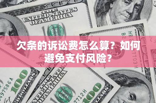 武汉欠条的诉讼费怎么算？如何避免支付风险？
